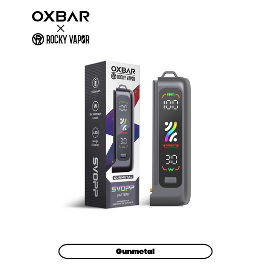 Svopp rocky vapor Oxbar  device kit 1100MAH - GUNMETAL