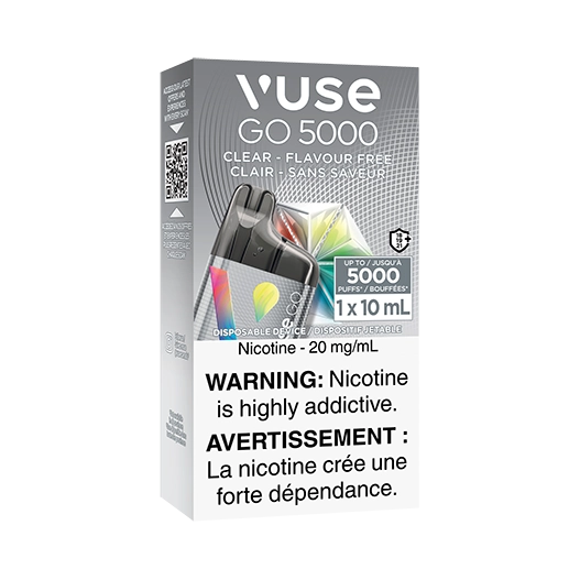 Vuse Go 5000 Clear Flavour Free 20mg/ml Disposable (Provincial)