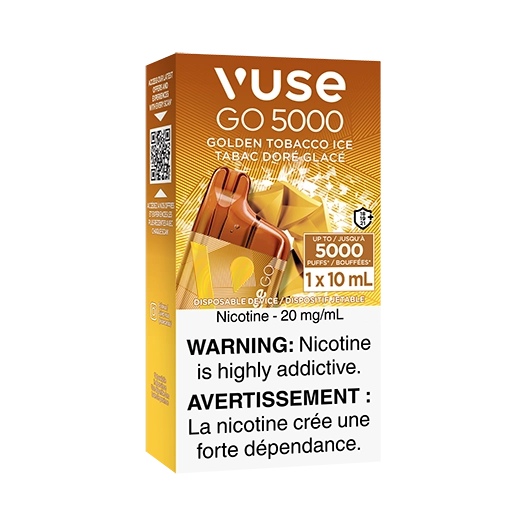 Vuse go 5000 Golden Tobacco Ice 20mg/mL disposable (Provincial)