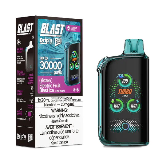 Drip’n fasta 30k puffs Electric Fruit Blast Ice disposable vape 20mg (Provincial)