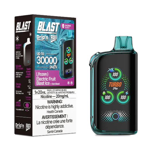 Drip’n fasta 30k puffs Electric Fruit Blast Ice disposable vape 20mg (Provincial)