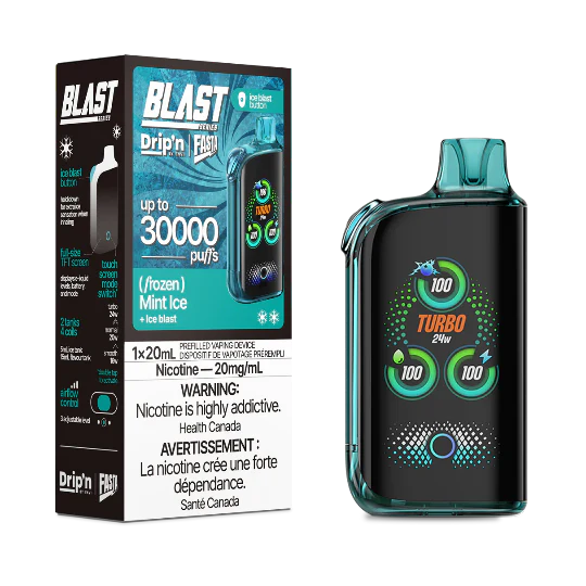 Drip’n fasta 30k puffs Mint Ice disposable vape 20mg (Provincial)