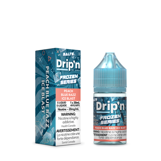 Peach Blue Razz Ice Blast - Drip'n Salts Frozen Series 20mg/mL 30ml (Provincial)