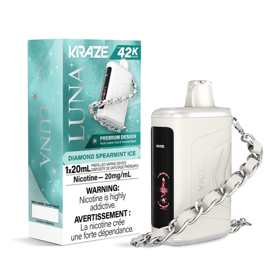 Kraze LUNA 42K - Diamond Spearmint Ice 20mg/ml disposable (Provincial)