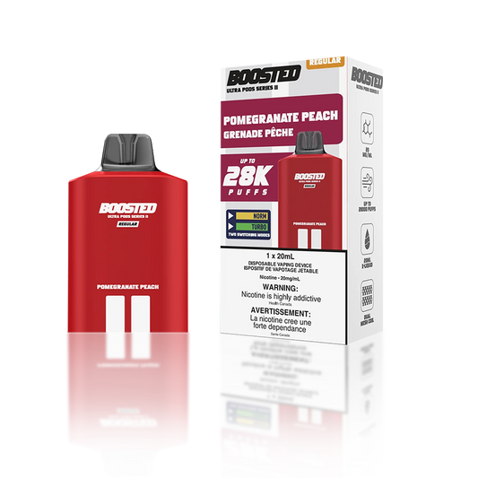 Boosted Ultra Pods 28k Series II Pods Pomegranate Peach 20mg