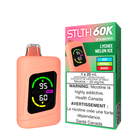 Stlth 60k Lychee Melon Ice disposable 20mg Provincial