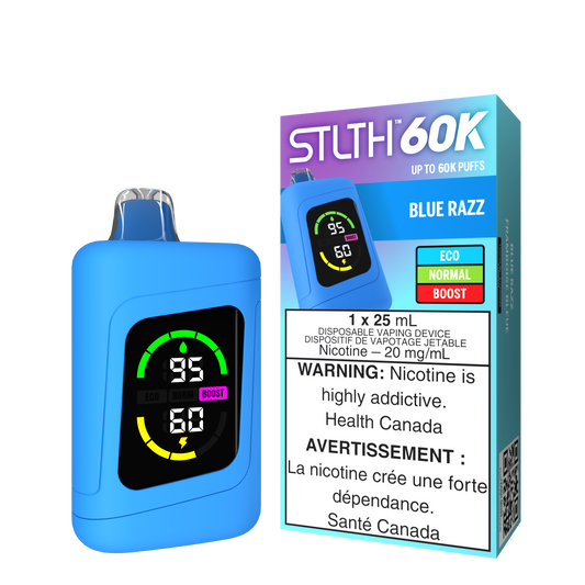 Stlth 60k Blue Razz disposable 20mg Provincial