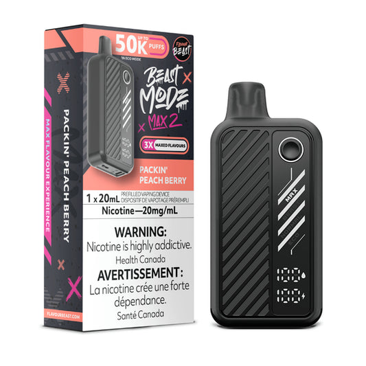 Flavour Beast Mode Max2 50K Packi’n Peach Berry 20mg/mL Disposable (Provincial)