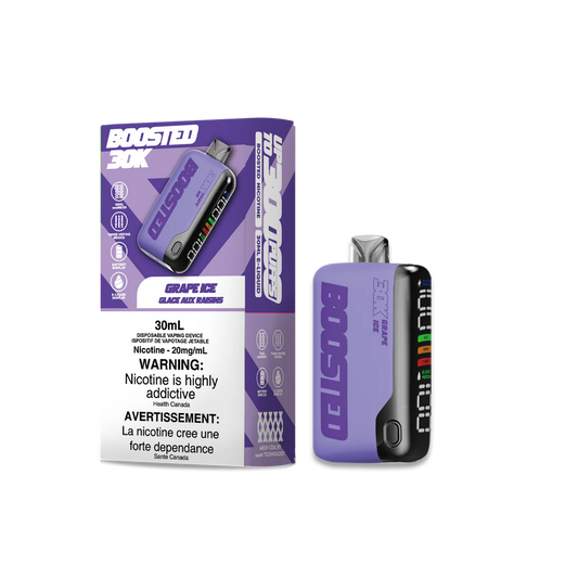 Boosted 30k Grape Ice 20mg disposable (Provincial)
