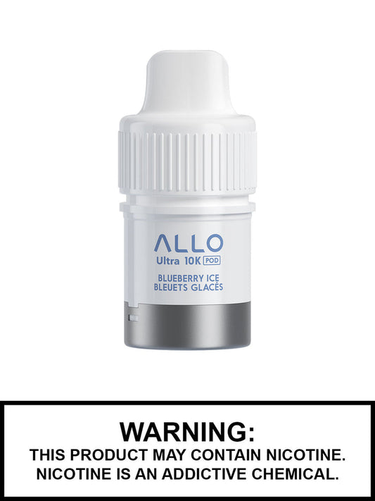 Allo Ultra 10K Hybrid Blueberry Ice Pre-filled Pods 20mg/mL (Provincial )