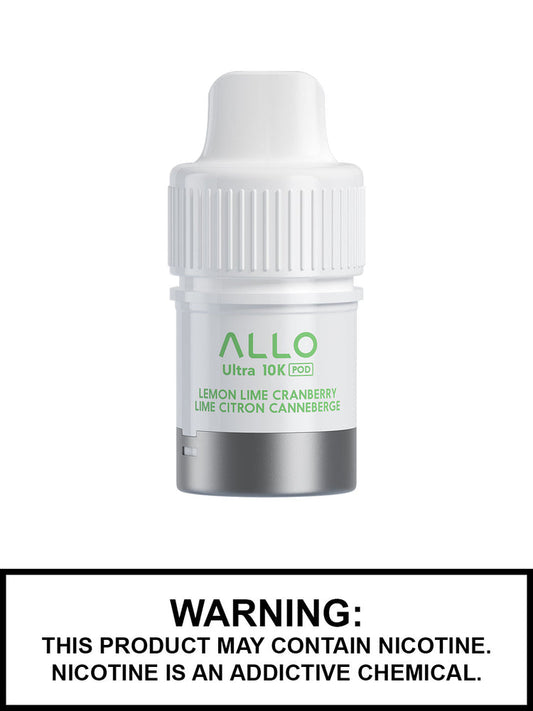 Allo Ultra 10K Hybrid Lemon Lime Cranberry Pre-filled Pods 20mg/mL (Provincial )