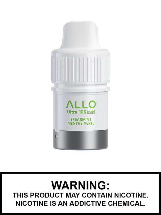 Allo Ultra 10K Hybrid Spearmint Pre-filled Pods 20mg/mL (Provincial )