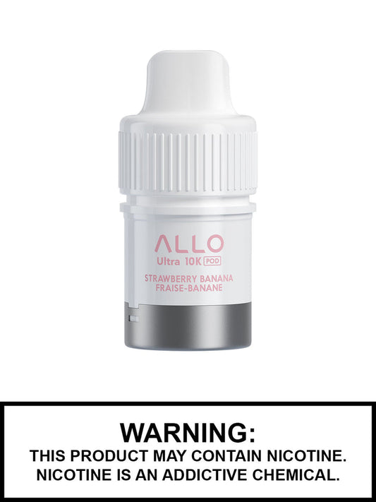 Allo Ultra 10K Hybrid Strawberry Banana Pre-filled Pods 20mg/mL (Provincial )