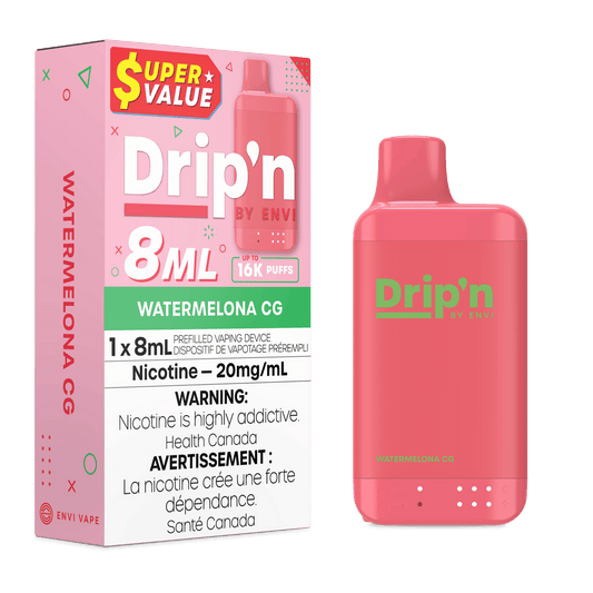 Drip’n by Envi 16K Watermelona CG 20mg/ml Disposable (Provincial)
