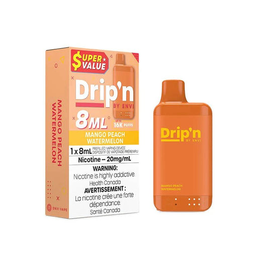 Drip’n by Envi 16K Mango Peach Watermelon 20mg/ml Disposable (Provincial)