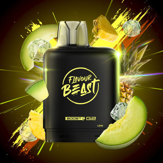 Flavour Beast Level X G2 Ultra Pod 50k Honeydew Pineapple Iced 20mL 20mg/ml (Provincial)