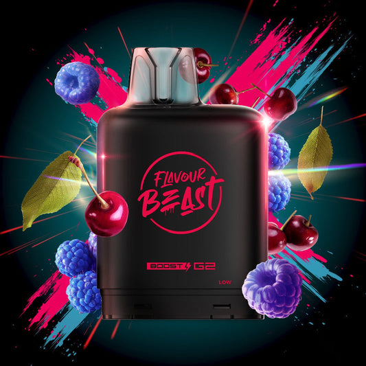 Flavour Beast Level X G2 Ultra Pod 50k Blue Raspberry Cherry  20mL 20mg/ml (Provincial)