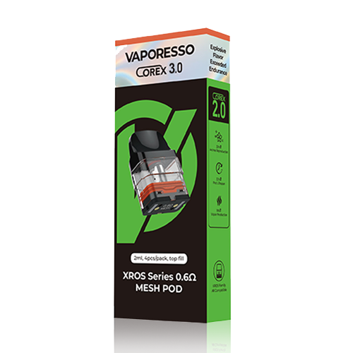 Vaporesso COREX 3.0 Xros Series 0.6 Ohm Mesh Replacement Pods (pack of 4, 2ml  )