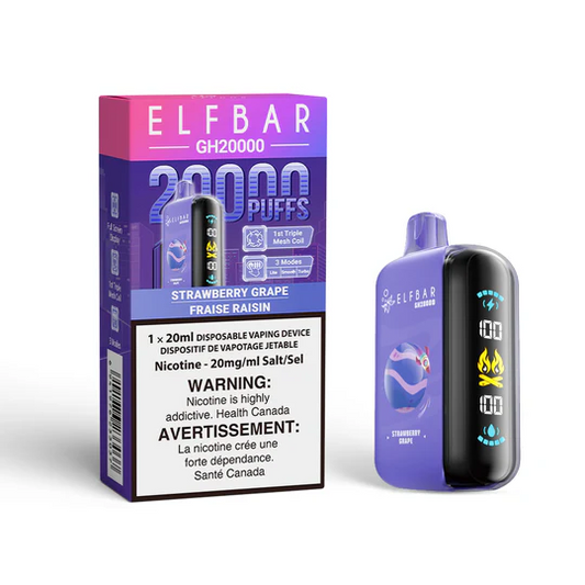 Elf Bar GH20k Strawberry Grape 20mg Disposable (Provincial)