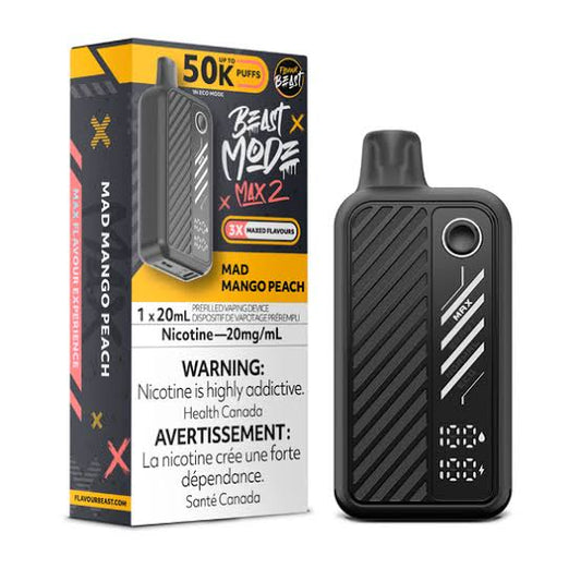 Flavour Beast Mode Max2 50K Mad Mango Peach 20mg/mL Disposable (Provincial)