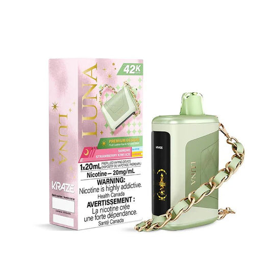 Kraze LUNA 42K - Serene Strawberry Kiwi Ice 20mg/ml disposable (Provincial)