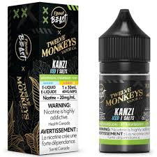 Flavour beast x 12 twelve monkeys Kanzi e-liquid  20mg/ml 30ml   (Provincial)