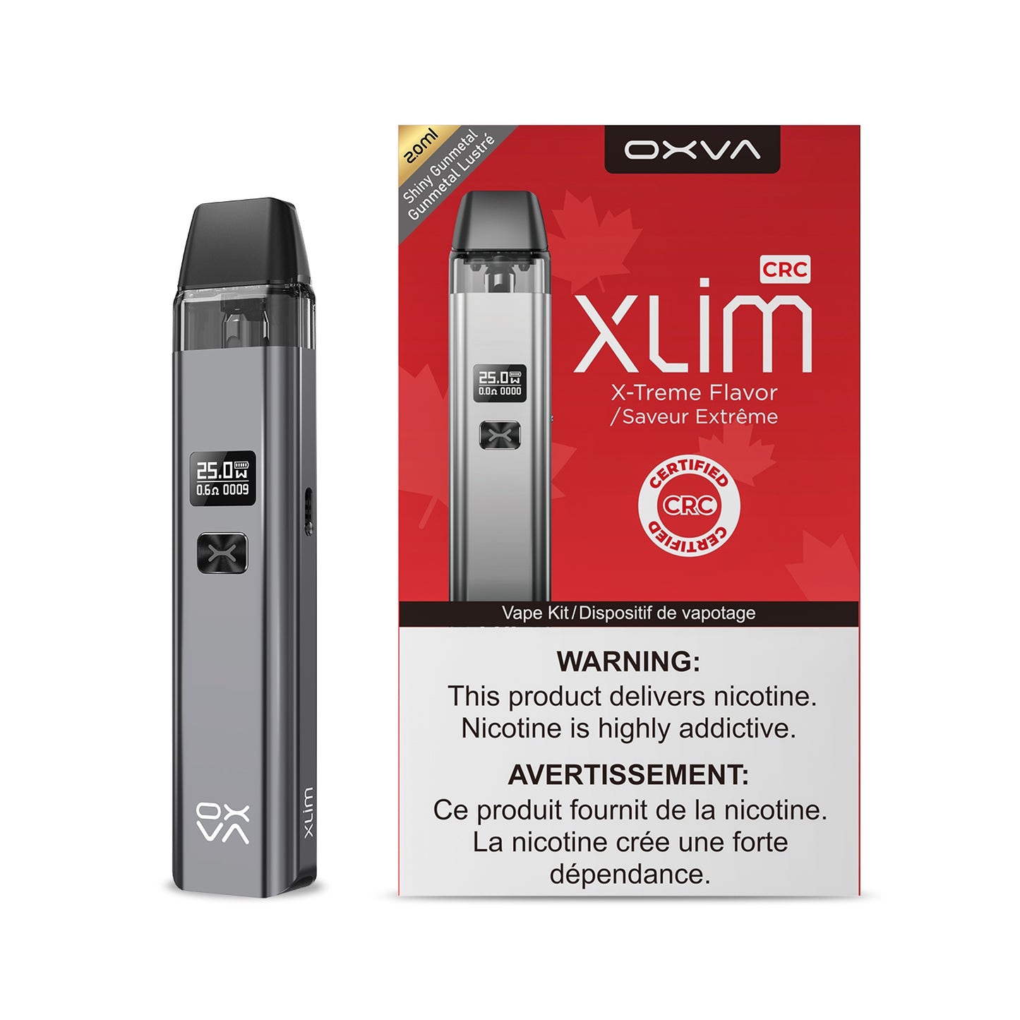 Oxva Xlim Pod Kit- Shiny Gunmetal