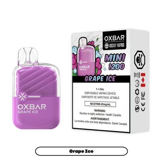 Oxbar Mini 1200 Grape Ice 20mg/mL disposable (Provincial)