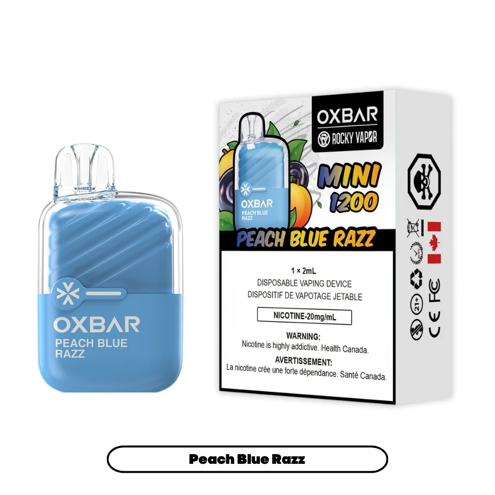 Oxbar Mini 1200 Peach Blueberry Raspberry 20mg/mL disposable (Provincial)