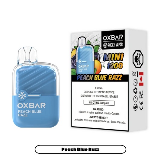 Oxbar Mini 1200 Peach Blueberry Raspberry 20mg/mL disposable (Provincial)