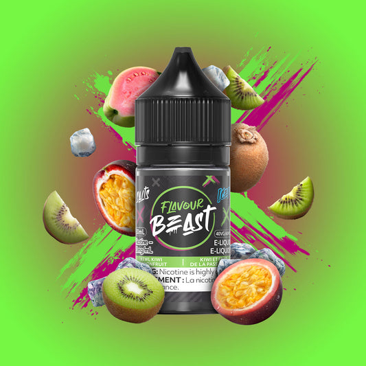 Flavour Beast E-liquid Kewl Kiwi Passionfruit Iced 10mg/mL 30mL (Provincial)