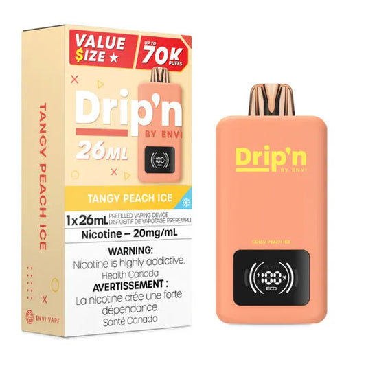 Drip’n 70k Tangy Peach Ice 20mg/mL Disposable (Provincial)