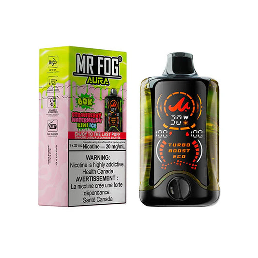 Mr Fog Aura 60k Strawberry Watermelon Kiwi Ice Disposable (Provincial)