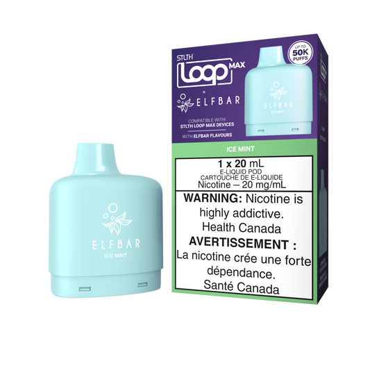Stlth Loop Max X Elfbar Pod 50k Ice Mint 20mg/30ml( Provincial)