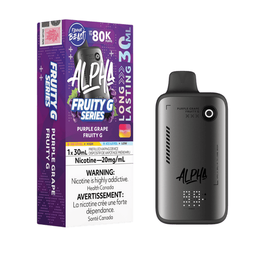 Flavour Beast Alpha Purple Grape Fruity G 80K 20mg/ml disposable (Provincial)