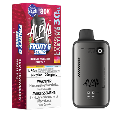 Flavour Beast Alpha Red Strawberry Fruity G 80K 20mg/ml disposable (Provincial)