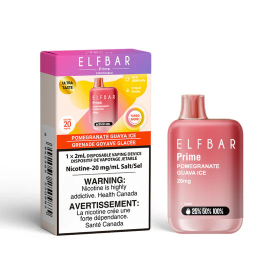ELF BAR Prime 1800 Pomegranate Guava Ice 20mg Disposable (Provincial)