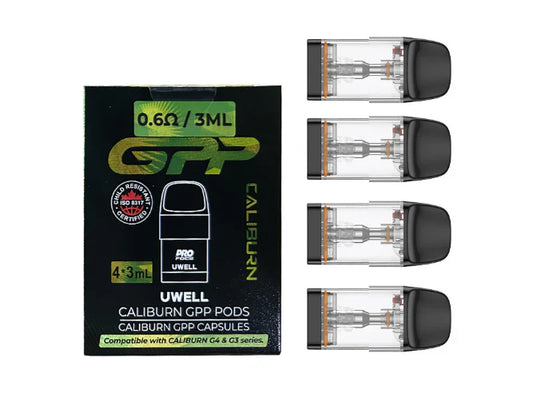 Caliburn GPP 0.6Ω/ 3ML replacement pods 4 pack