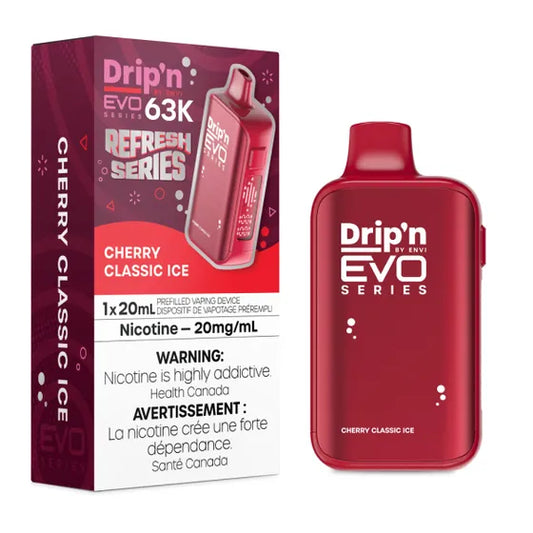 Drip’n EVO 63k Cherry Classic Ice 20mg/mL disposable (Provincial)