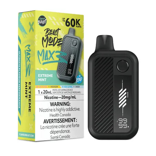 Flavour Beast Mode Max3 60K Extreme Mint Ice 20mg/mL Disposable (Provincial)