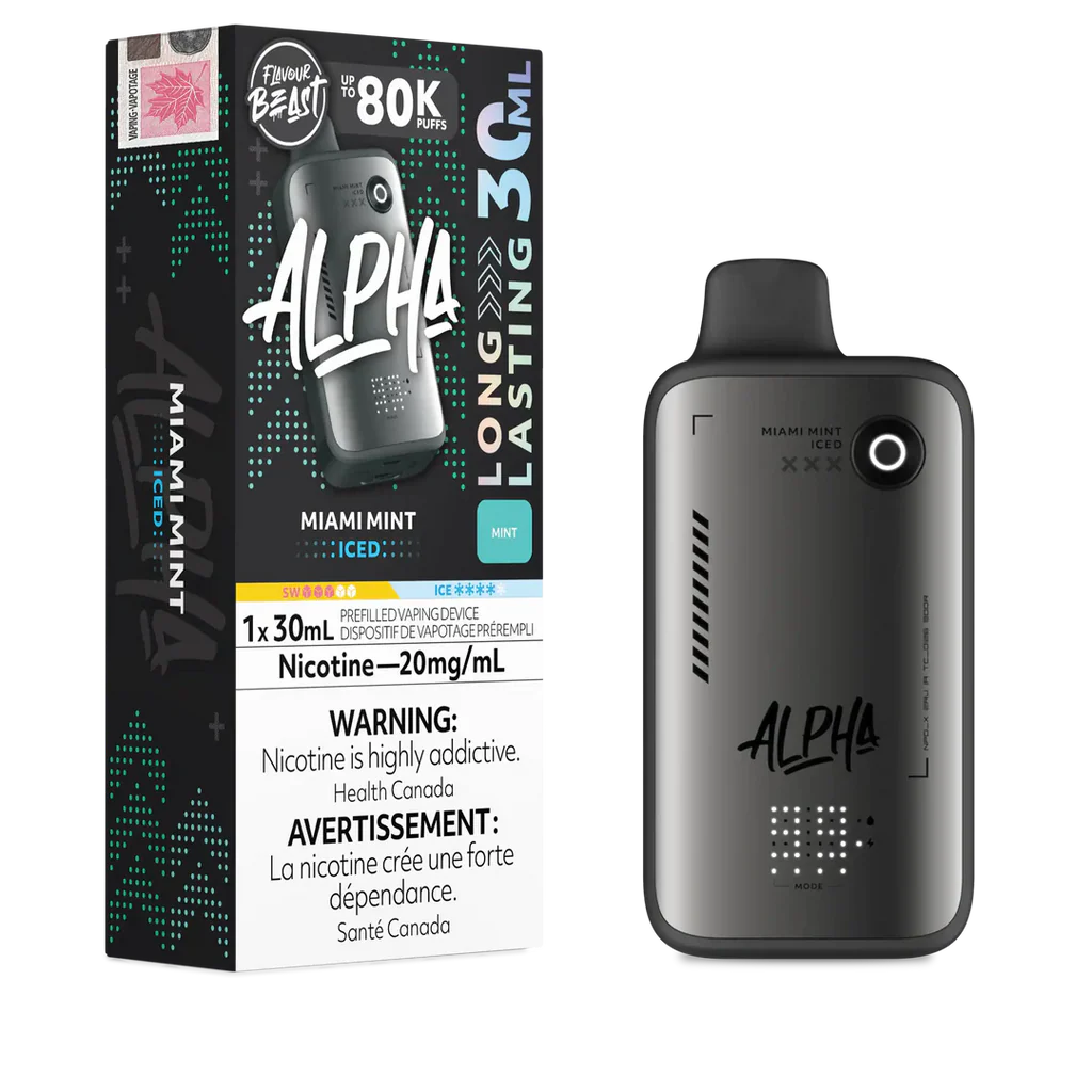 Flavour Beast Alpha Miami Mint Iced 80K 20mg/ml disposable (Provincial)