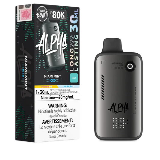 Flavour Beast Alpha Miami Mint Iced 80K 20mg/ml disposable (Provincial)