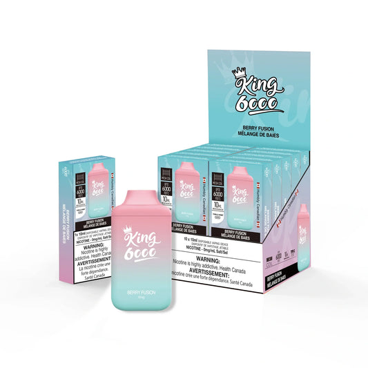 King Zero Bar Berry Fusion 0mg/ml disposable ( Provincial)