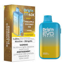 Drip’n EVO 63K Pineapple Coconut Ice 20mg/ml Disposable (Provincial)