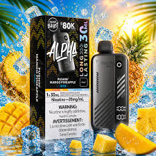 Flavour Beast Alpha Pushin’ Mango Pineapple Iced 80K 20mg/ml disposable (Provincial)