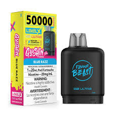 Flavour Beast Level X G2 Ultra Pod 50k G. S. Blue Razz 20mL 20mg/ml (Provincial)
