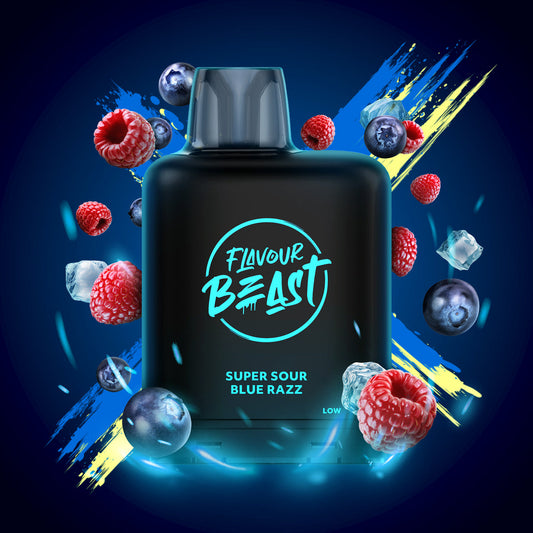 Flavour Beast Level X G2 Ultra Pod 50k Super S. Blue Razz Iced 20mL 20mg/ml (Provincial)
