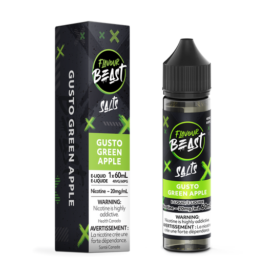 Flavour Beast E-liquid - Gusto Green Apple 20mg/60ml (Provincial)