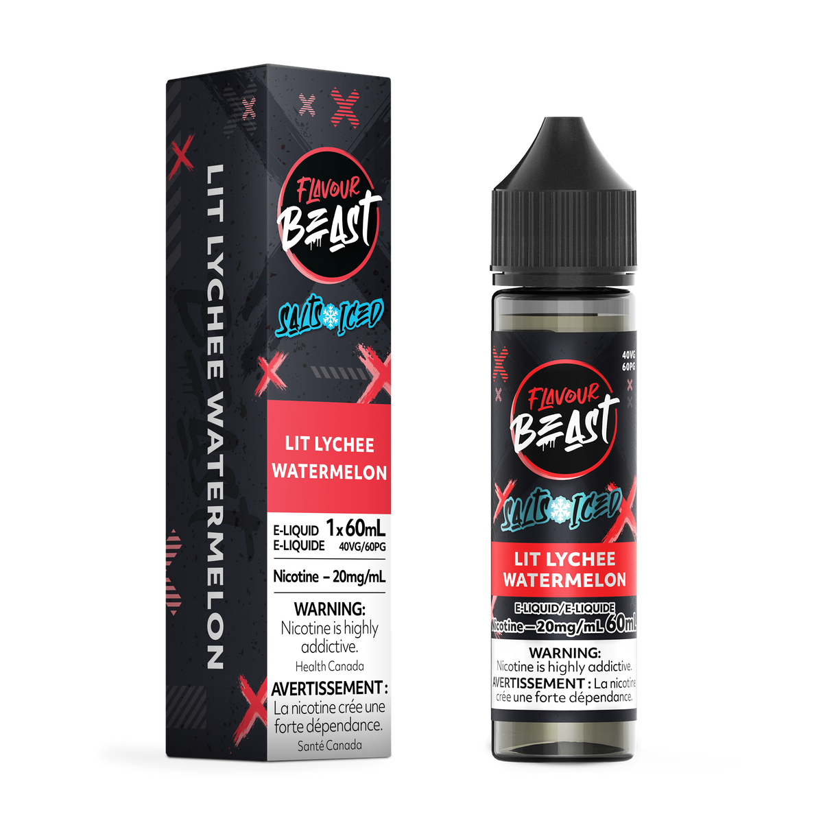 Flavour Beast E-liquid - Lit Lychee Watermelon 20mg/60ml (Provincial)