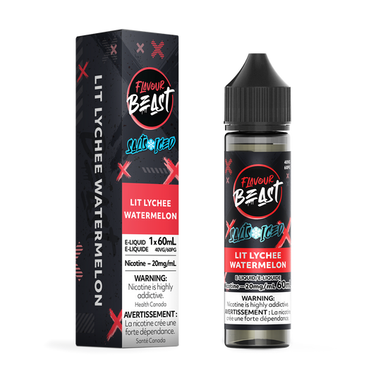 Flavour Beast E-liquid - Lit Lychee Watermelon Iced 20mg/60ml (Provincial)